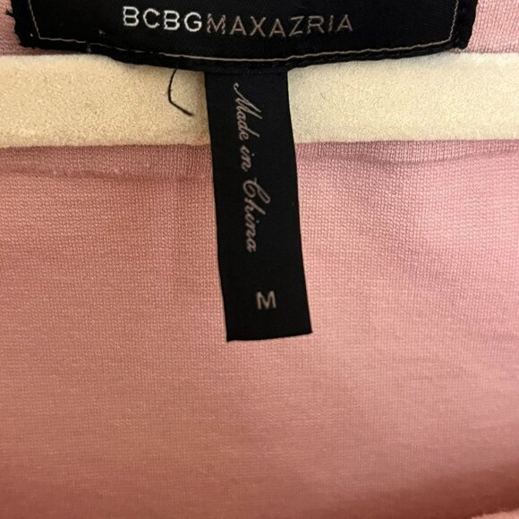 BCBG Max Azaria Off the shoulder peplum rose top - Picture 3 of 3